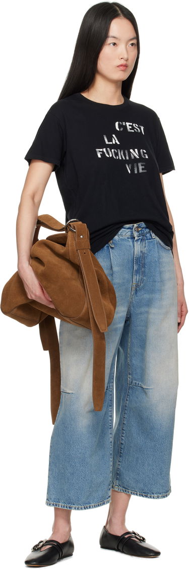 Džínsy R13 R13 Cropped Wide Leg Jeans Modrá | R13WD046-D306A, 3