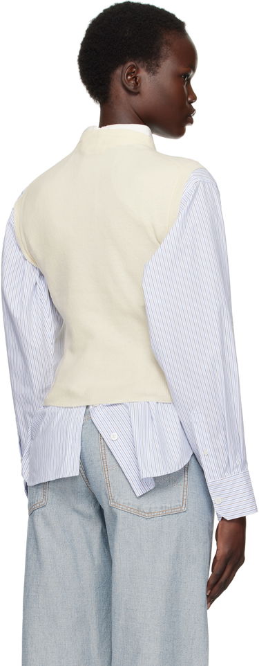 Sveter Marni Marni Argyle Knit Vest Biela | GCMD0591Q0 UFH546, 2