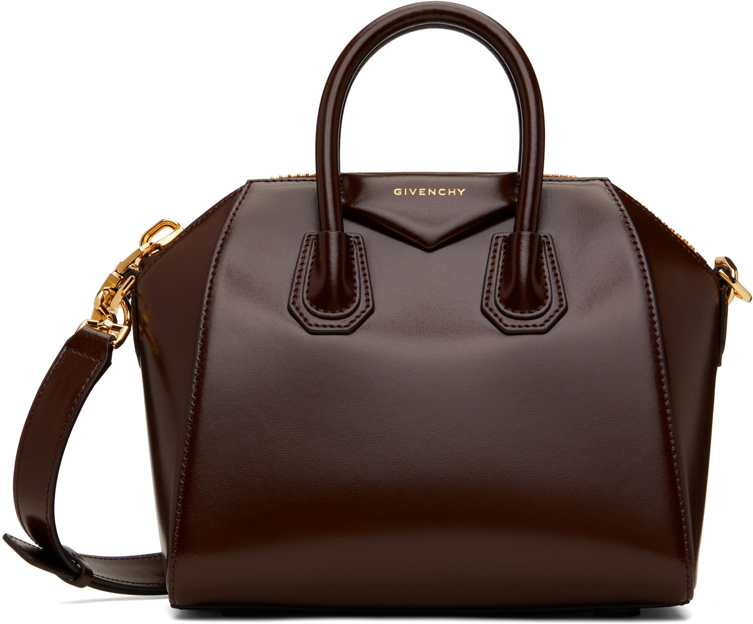 Kabelka Givenchy Mini Antigona Leather Handbag Hnedá | BB50TNB13A202, 0