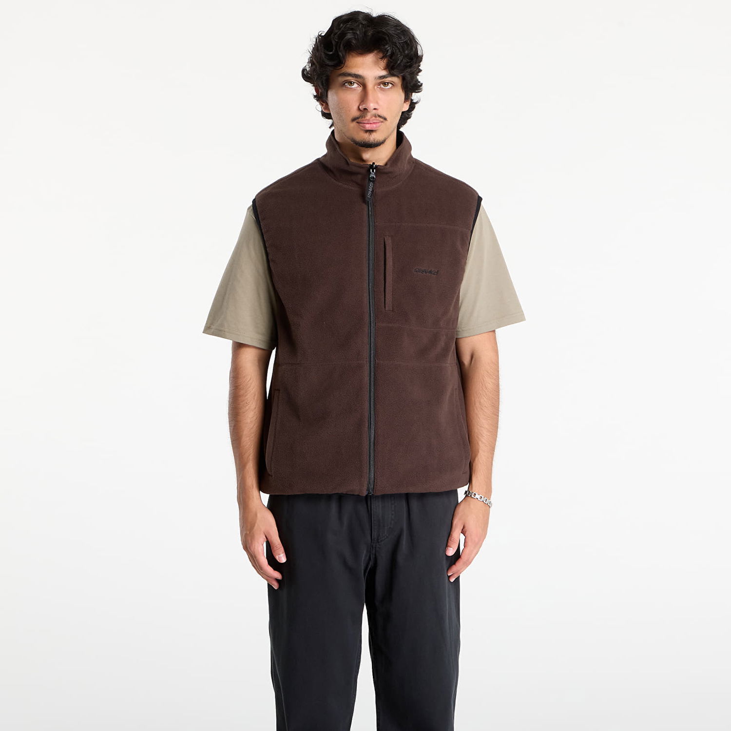 Vesta GRAMICCI Gramicci Thermal Fleece Reversible Vest Čierna | G5FU-J005 TOBACCO, 1