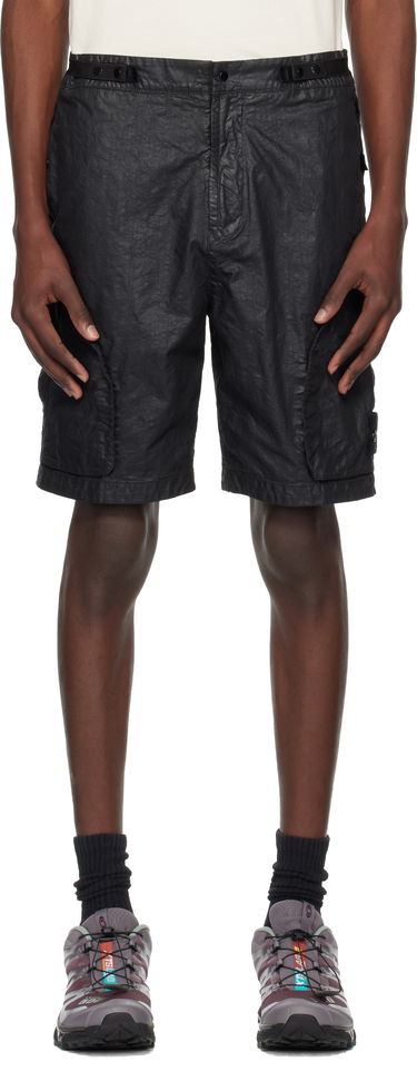 Šortky Stone Island Stone Island Organic Look Nylon Panama-TC Shorts Čierna | K1S15 L100010 S0069, 0
