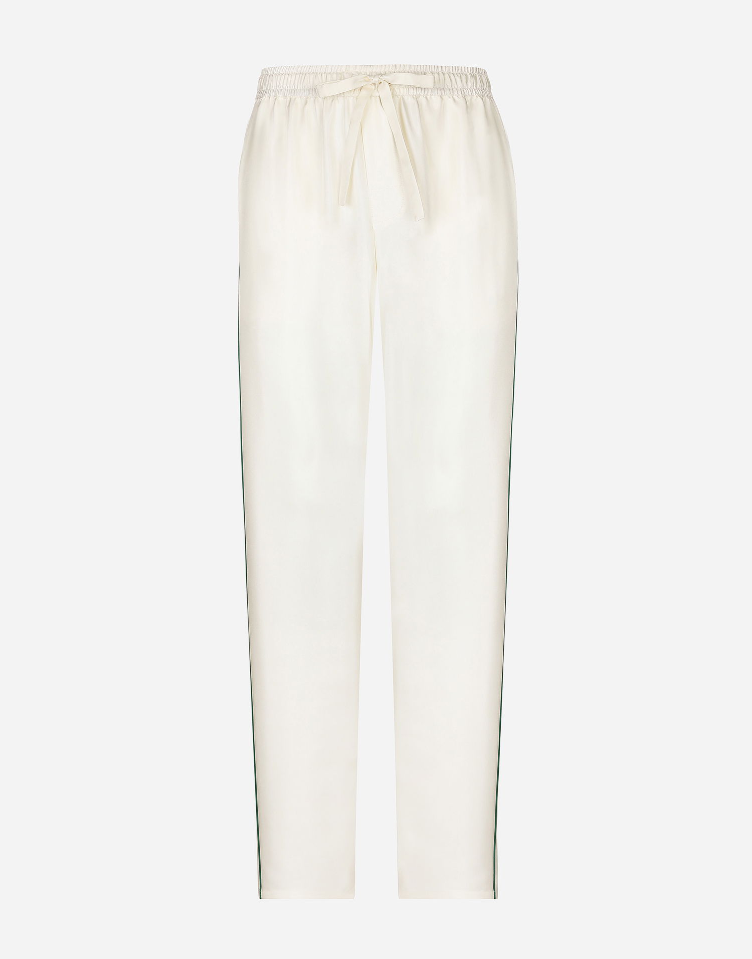 Tepláky Dolce & Gabbana Silk Jogging Pants With Embroidery Biela | GVRMAZFU1S4W0111, 0