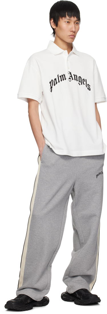 Tepláky Palm Angels Palm Angels Curved Logo Sweatpants Šedá | PMCH02BS25FLE0010810, 3