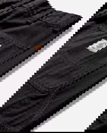 Nohavice Carhartt WIP OG Single Knee Pants Stone Washed Čierna | I035637 8906, 4
