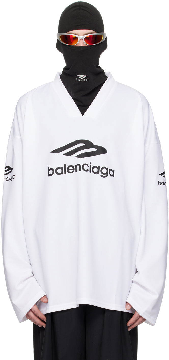 Tričko Balenciaga 3B Sports Icon Ski T-Shirt Biela | 779988-TPVQ5-9000