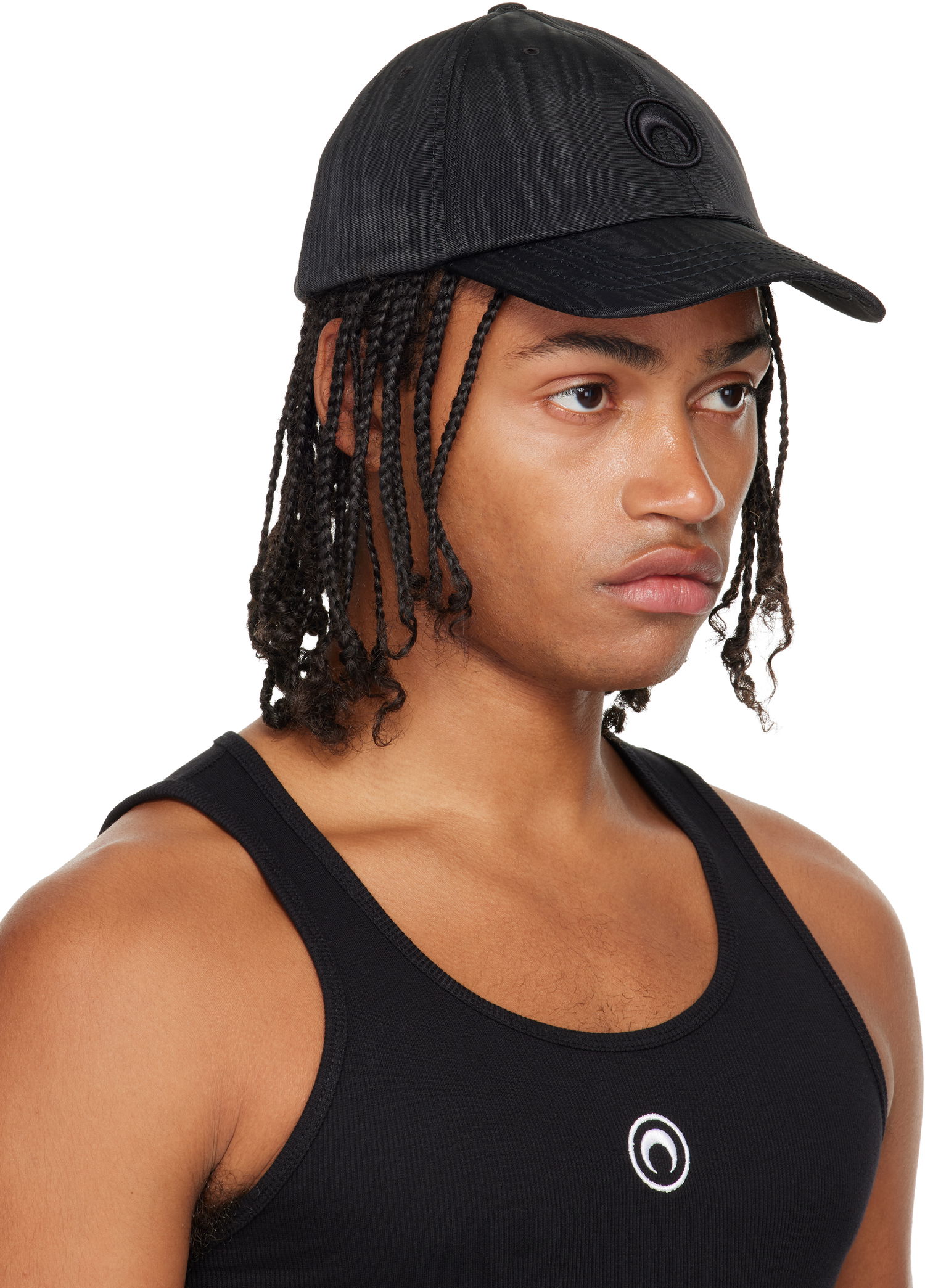 Šiltovka Marine Serre Marine Serre Recycled Moire Baseball Cap Čierna | UHG001ACWOV0030, 1