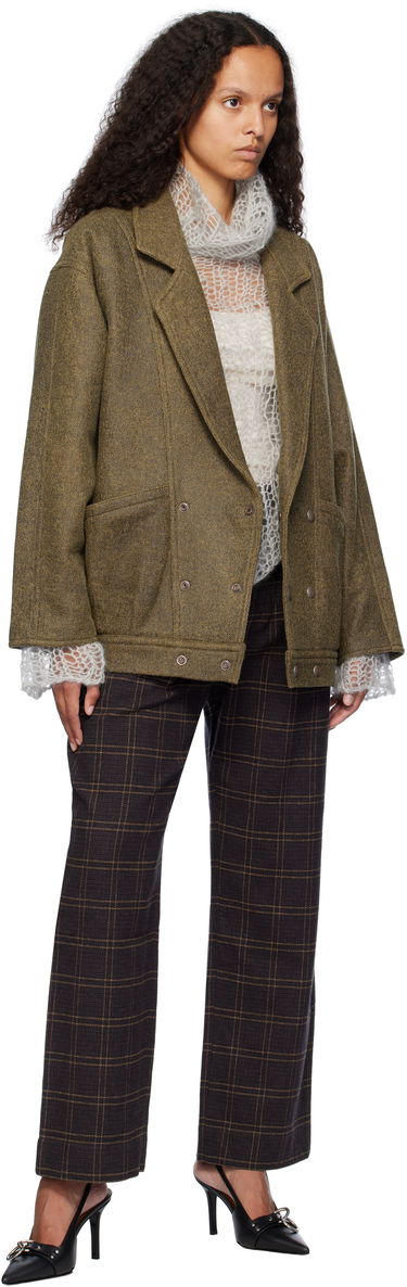 Bunda R13 R13 Double-Breasted Jacket Zelené | R13WR333 R429A, 3