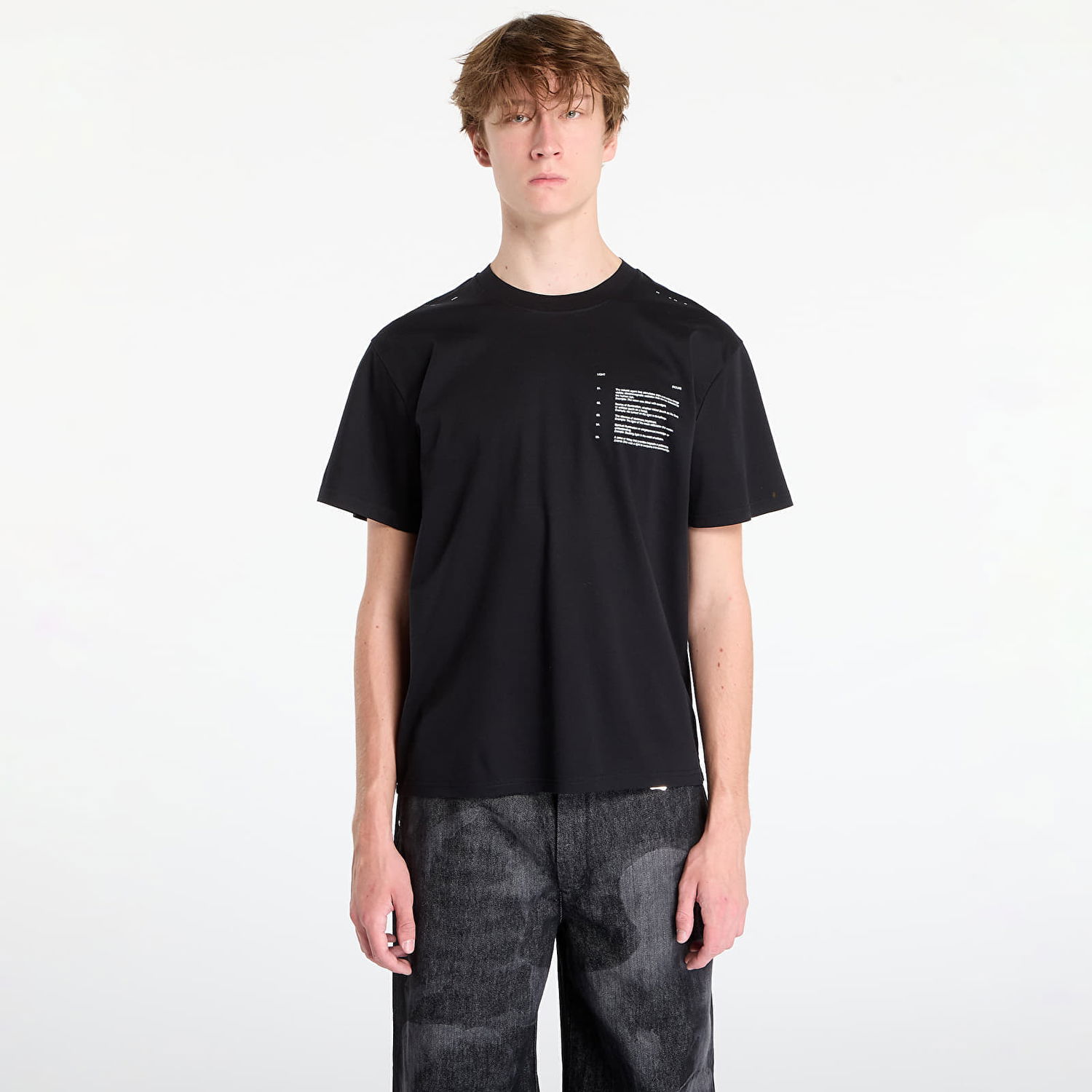 Tričko HELIOT EMIL Photon T-Shirt Black Čierna | AW25_M_09_150_BLK01, 0