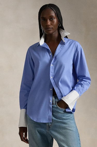 Košeľa Polo by Ralph Lauren Relaxed Fit Shirt With Classic Collar Modrá | 211891426, 0