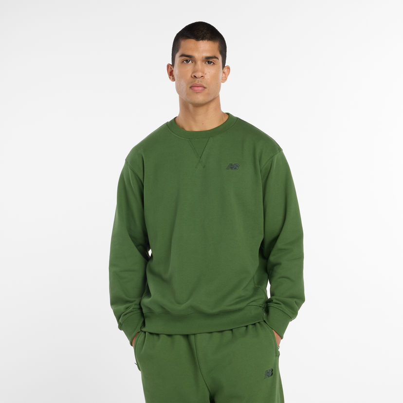 Mikina New Balance Crewneck Sweatshirt Zelené | NBMT41506DAE