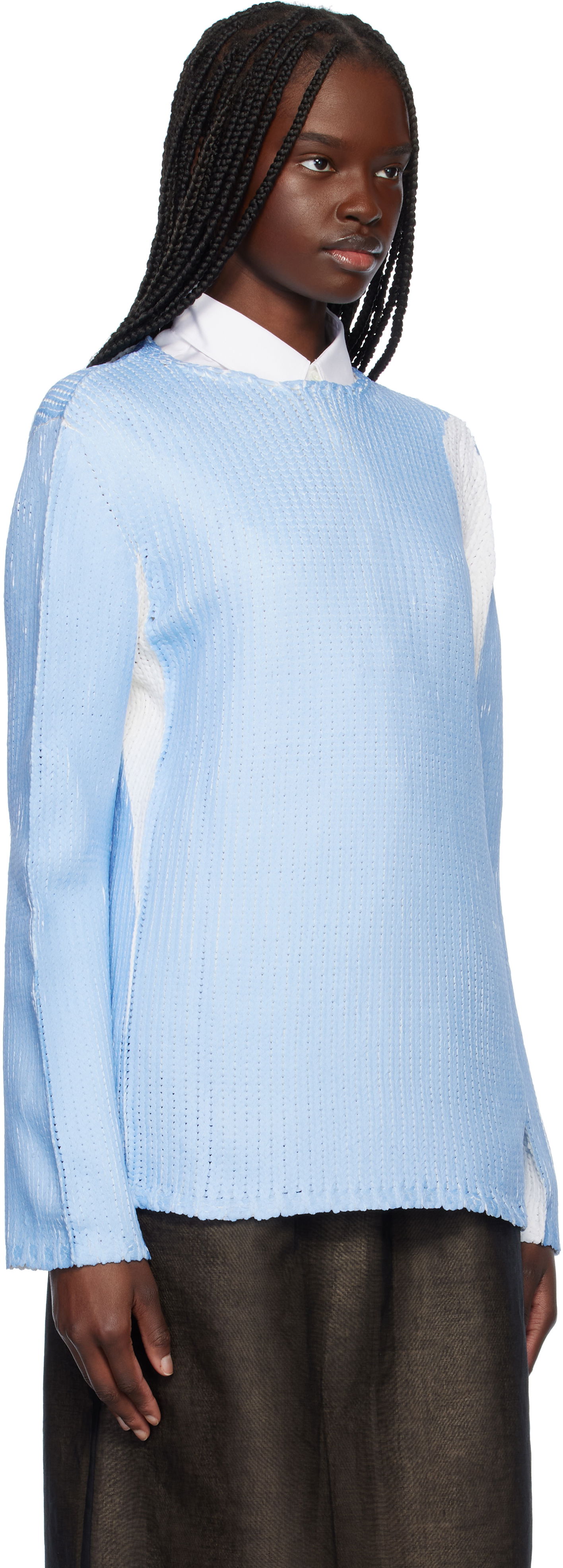Sveter Comme des Garçons Crewneck Sweater Modrá | FO-N004-051, 1