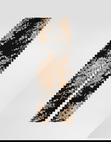 Nohavice Dolce & Gabbana Dolce & Gabbana Rose-print Silk Vanity Pants Rôznofarebný | FTC12TFSA7YHN4OX, 0