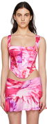 Miaou Campbell Floral Print Corset Top