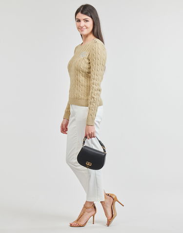 Sveter Polo by Ralph Lauren Montiva Long Sleeve Pullover Béžová | 200925325005, 3