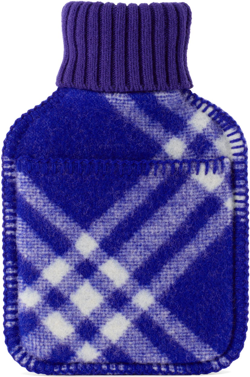 Doplnky Burberry Burberry Wool Check Hot Water Bottle Modrá | 8077637