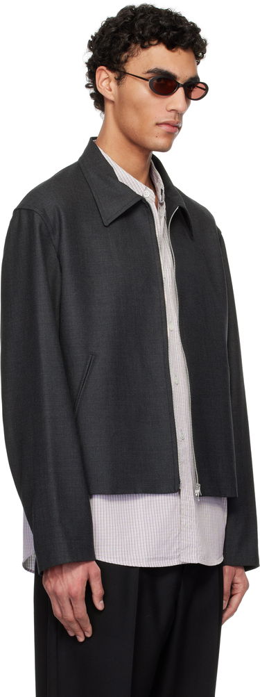 Bomber bunda OUR LEGACY Our Legacy Mini Cropped Jacket Šedá | M2250MP, 1