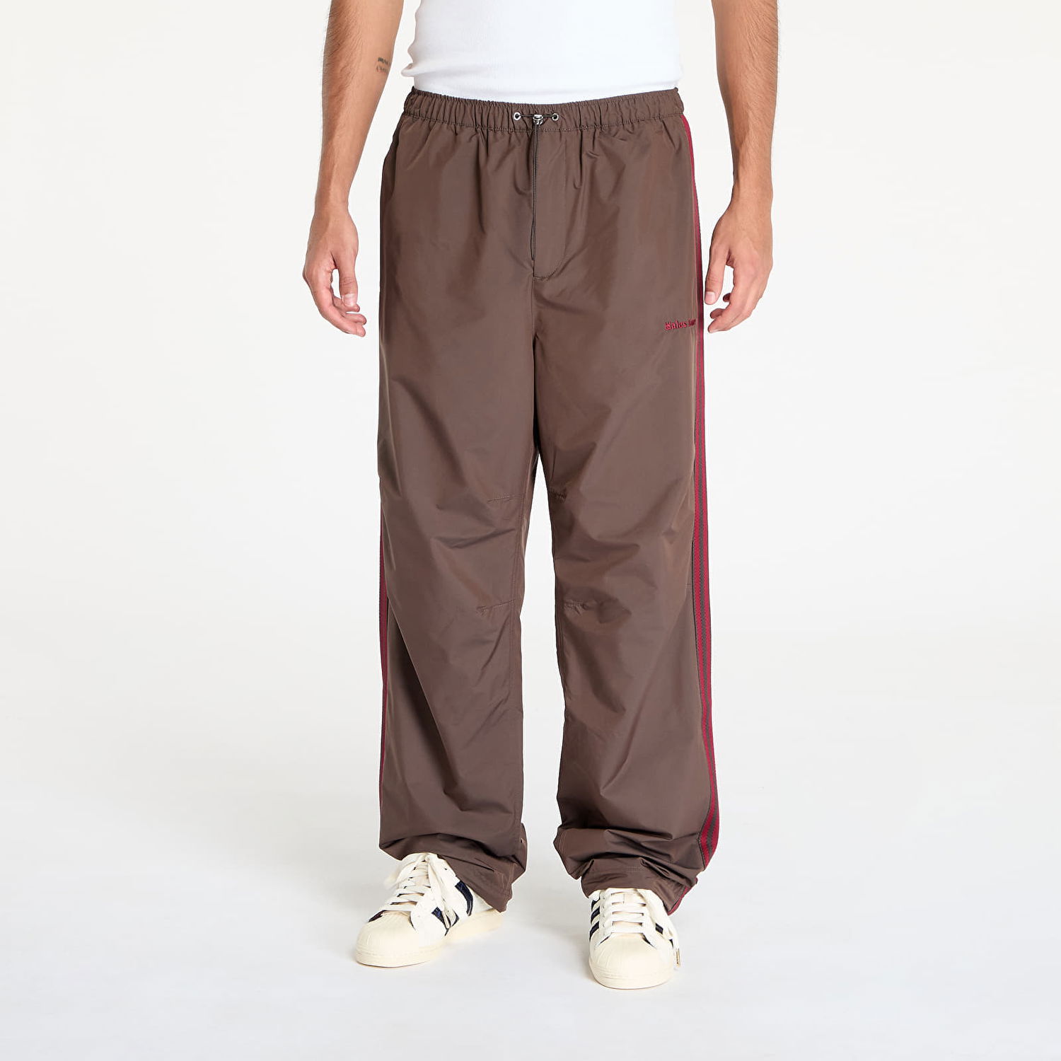Tepláky adidas Originals Wales Bonner x Nylon Track Pant Brown Hnedá | JJ2930, 0