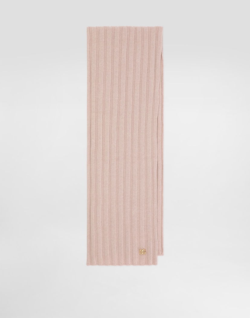 Šál Dolce & Gabbana Dolce & Gabbana Knitted Ribbed Scarf Ružová | LBKA85JDVDQF0991