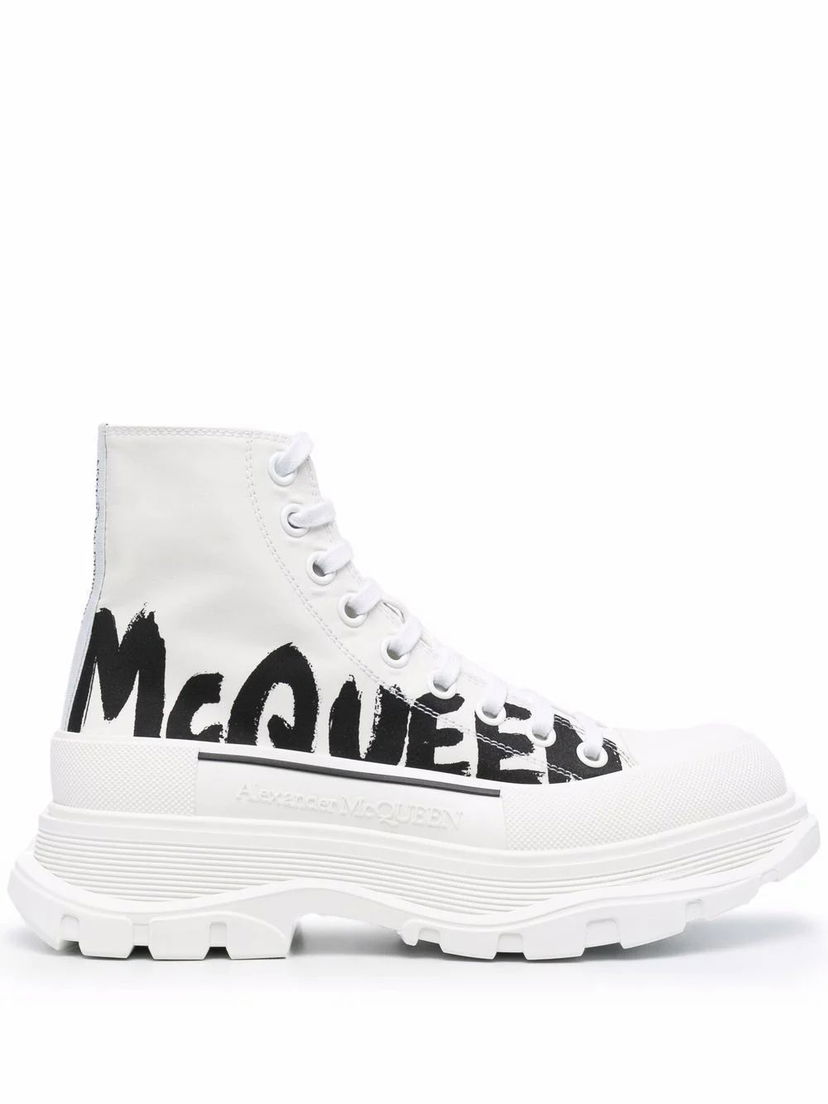 Tenisky a topánky Alexander McQueen Alexander McQueen Hi Top Graffiti Biela | 682420W4RQ29356