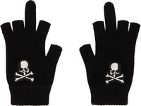 MASTERMIND WORLD Skull and Crossbones Open Fingered Gloves