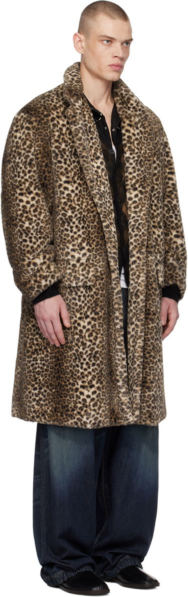 Kabáty WACKO MARIA WACKO MARIA Chesterfield Faux-Fur Coat Hnedá | 24FW-WMO-CO06, 1
