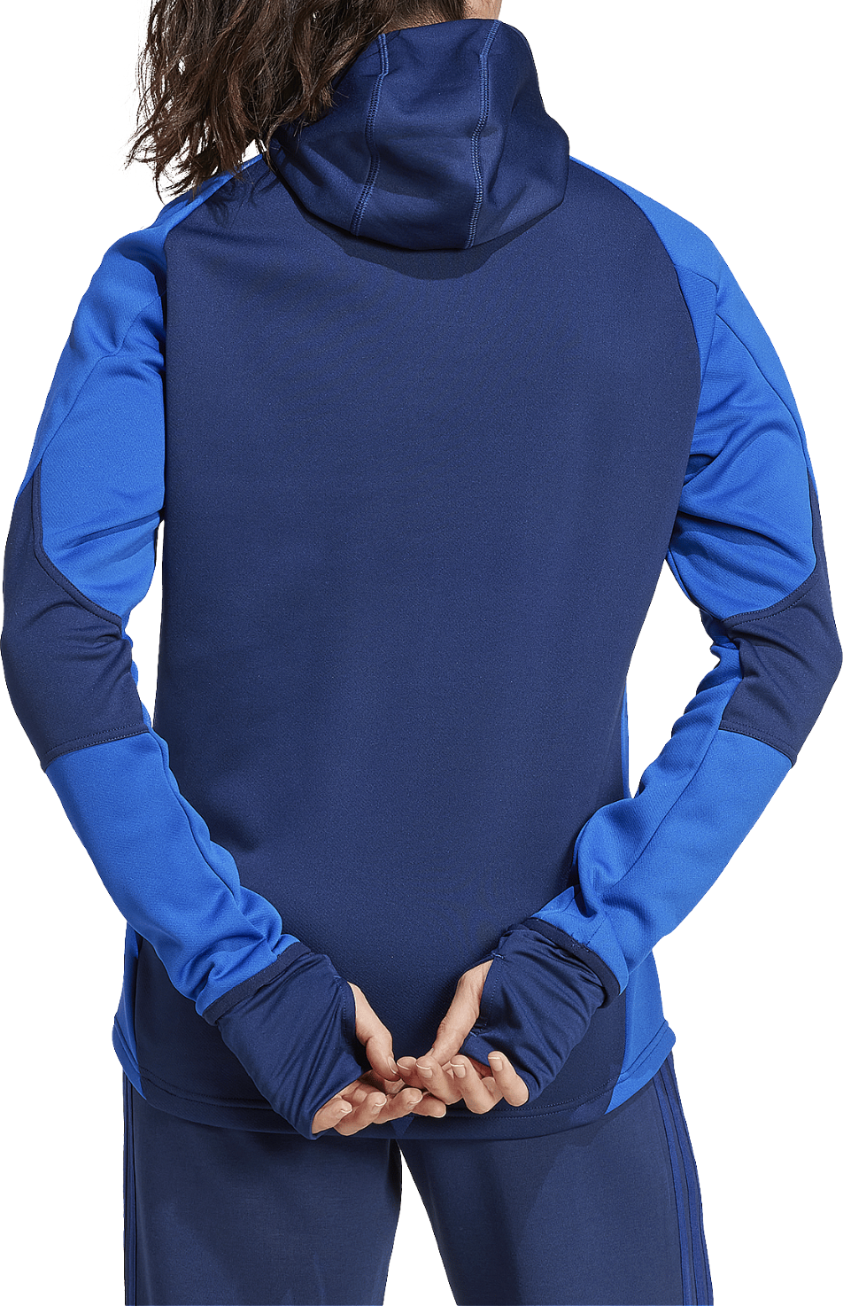 Mikina adidas Originals Tiro 24 Competition Winterized Hooded Padded Quarter-Zip Training Top with Thumbholes Modrá | iy0122, 1