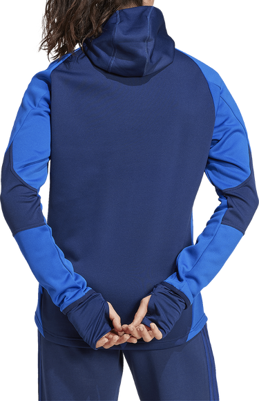 Mikina adidas Originals Tiro 24 Competition Winterized Hooded Padded Quarter-Zip Training Top with Thumbholes Modrá | iy0122, 1