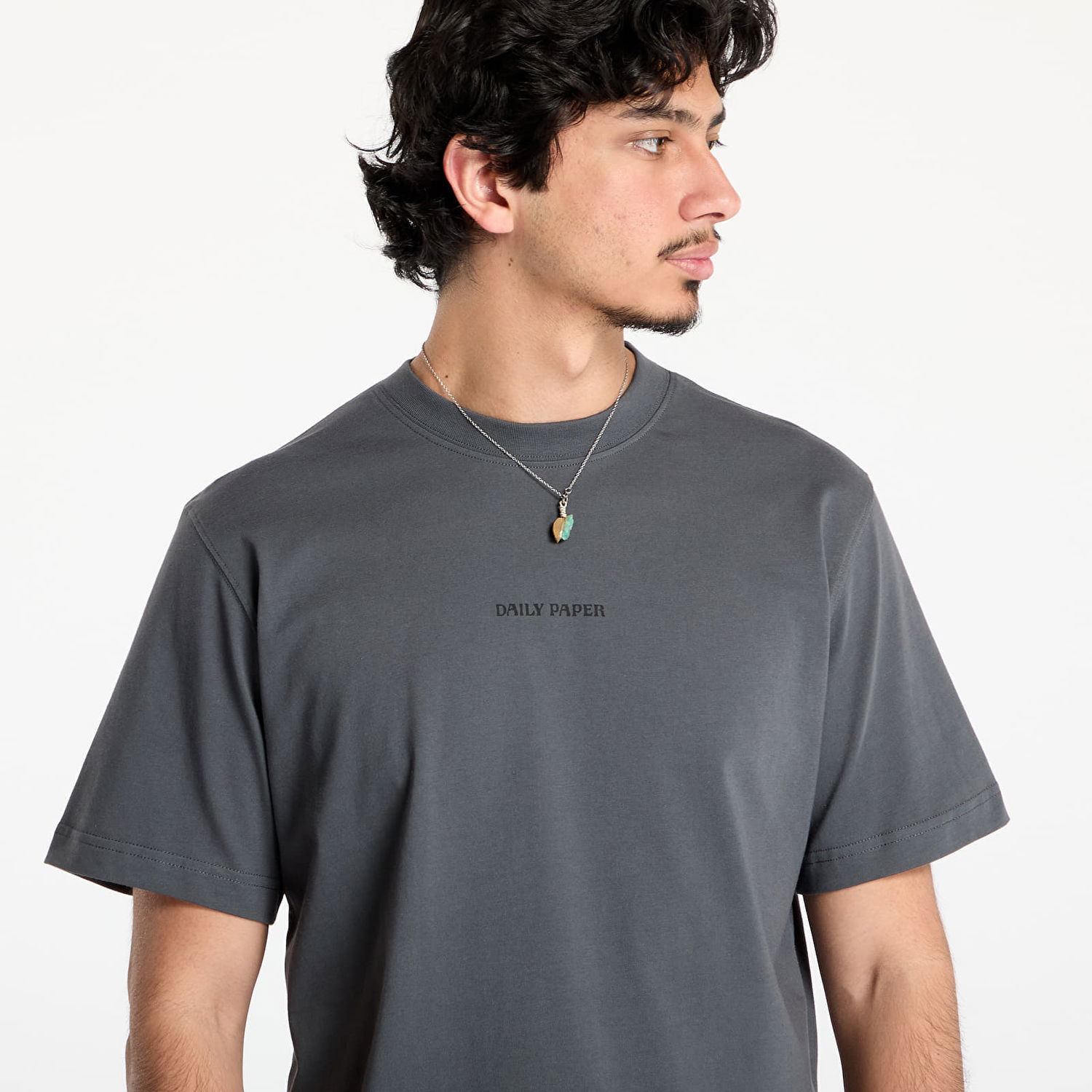 Tričko DAILY PAPER Daily Paper Tin Lid T-Shirt Šedá | 2513075, 1