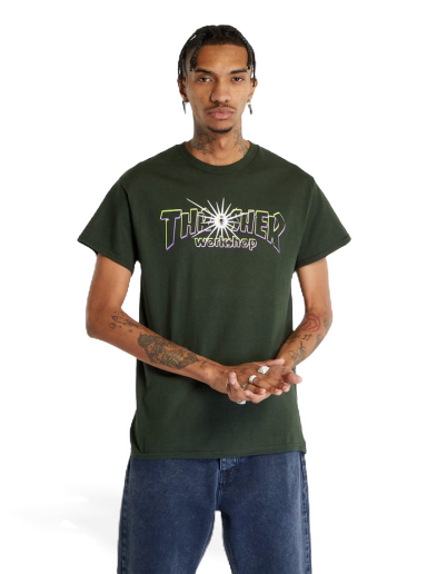 Tričko Thrasher x AWS Nova T-shirt Zelené | 145275