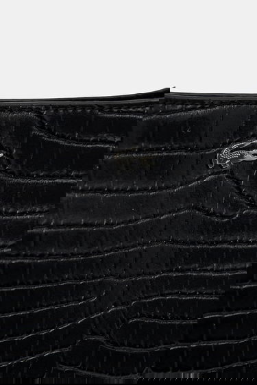 Taška cez rameno Lacoste Lacoste Croc-Effect Shoulder Bag Čierna | NF4980KL, 3