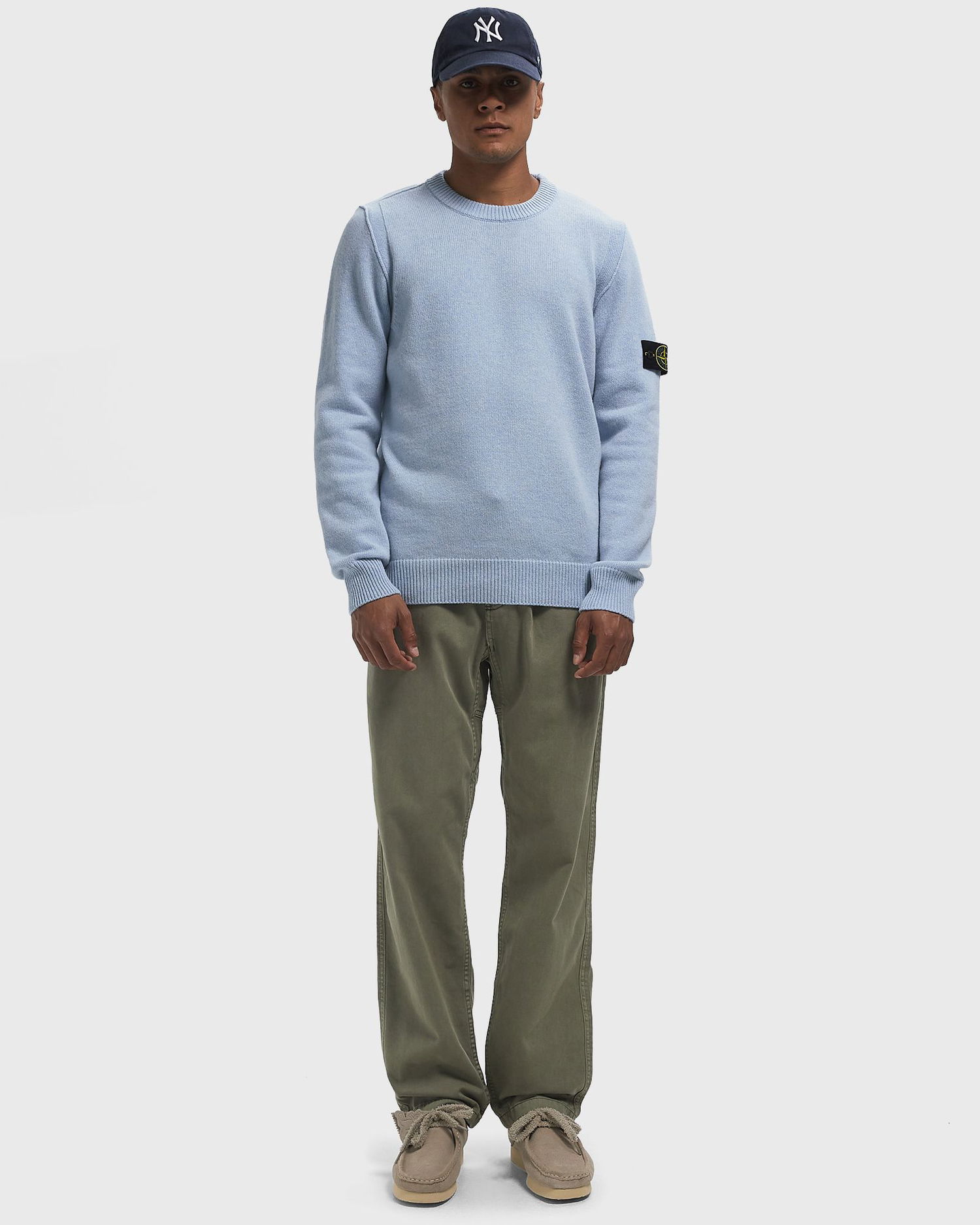 Sveter Stone Island Stone Island Knitted Crew Neck Sweater Modrá | K2S155100072S00A3.V0041, 1
