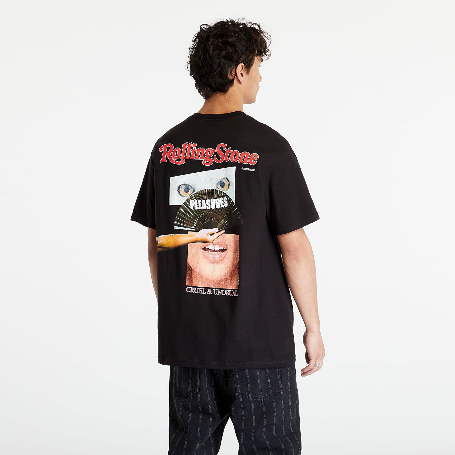 Tričko Pleasures Rolling Stone T-Shirt Čierna | P23SU056 BLACK, 0