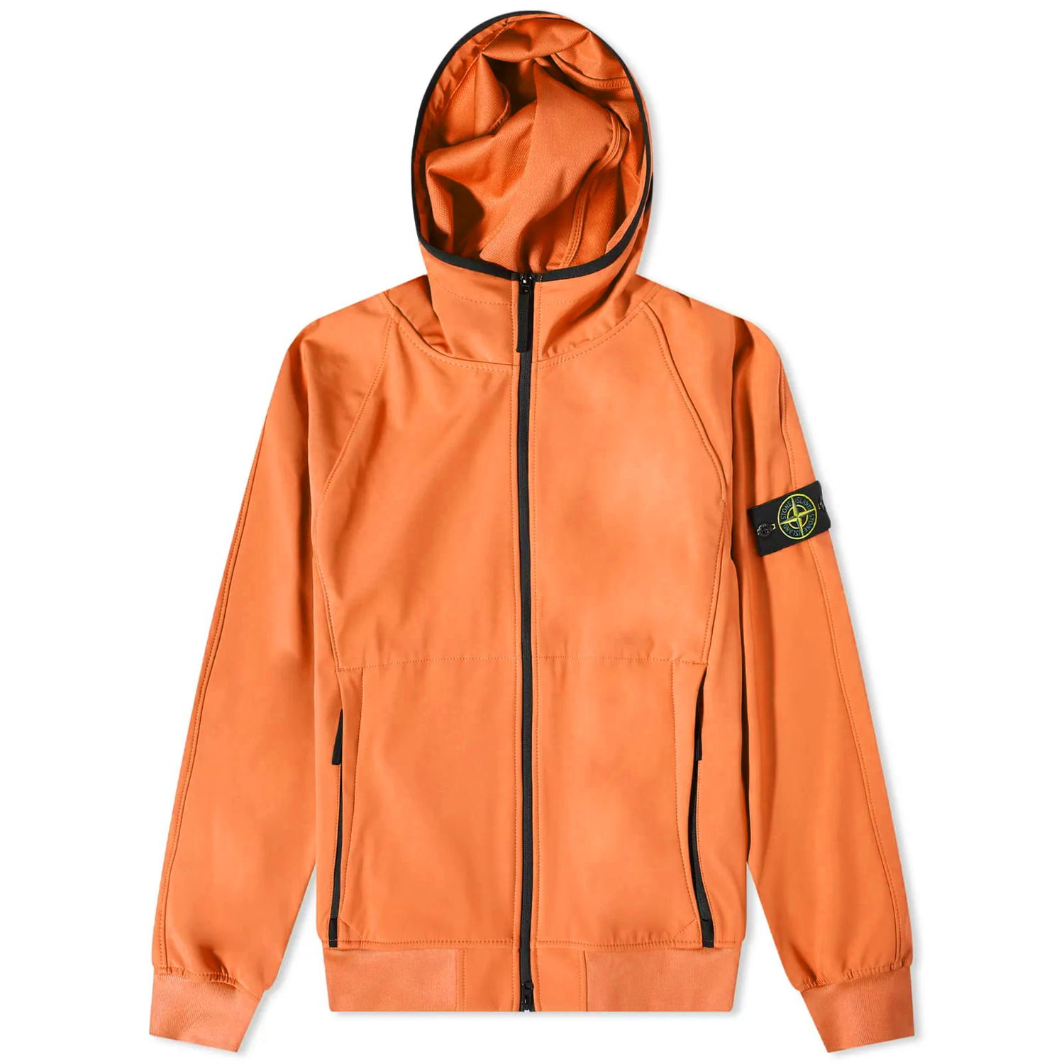 Vetrovka Stone Island Light Soft Shell-R Hooded Jacket Oranžová | 781540927-V0073, 0