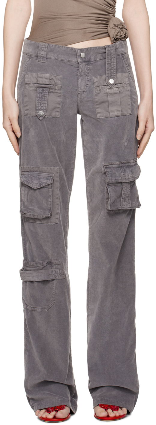 Cargo nohavice Blumarine Cargo Pocket Trousers Šedá | A322P101A, 0