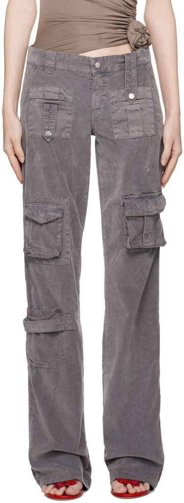 Cargo nohavice Blumarine Cargo Pocket Trousers Šedá | A322P101A, 0