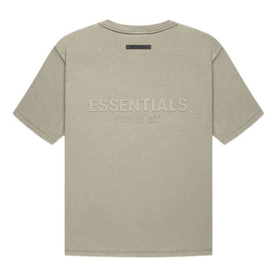 Tričko Fear of God Essentials Logo T-Shirt Zelené | FOG-FW21-007