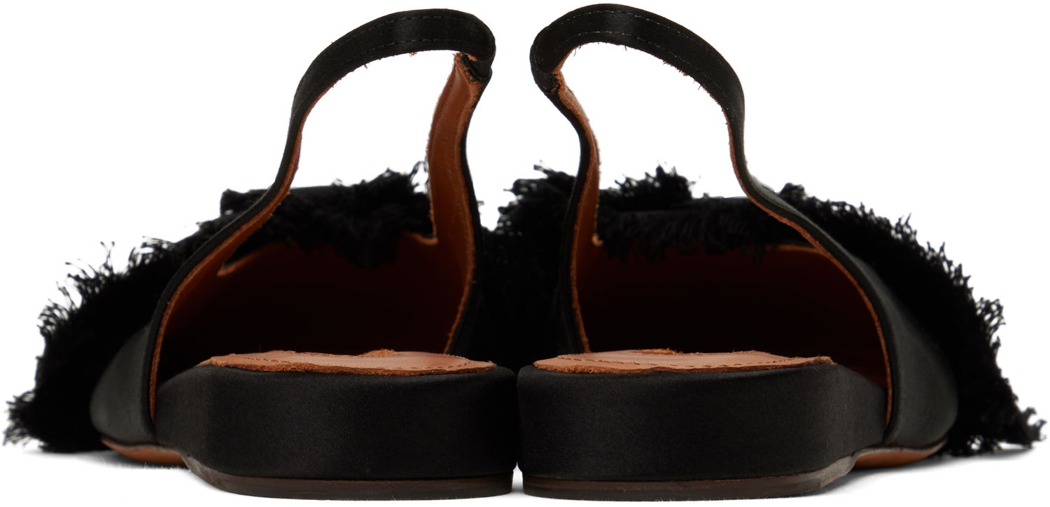 Tenisky a topánky LANVIN Lanvin Slingback Ballerina Flats Čierna | FW-FSMA02-SATN-A24, 1
