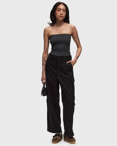 Crop Top envii Enelba Sl Black Smocked Tube Top Čierna | E24400028-ASPHALT, 1