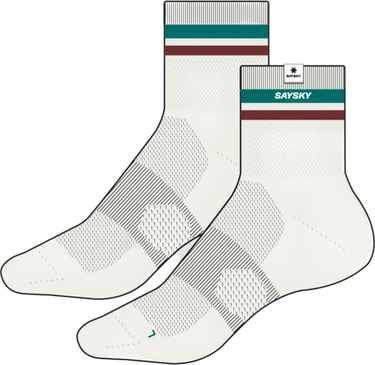 Ponožky Saysky Saysky Logo Combat Quarter Socks Biela | ouaso403c101-ouaso403c101, 1