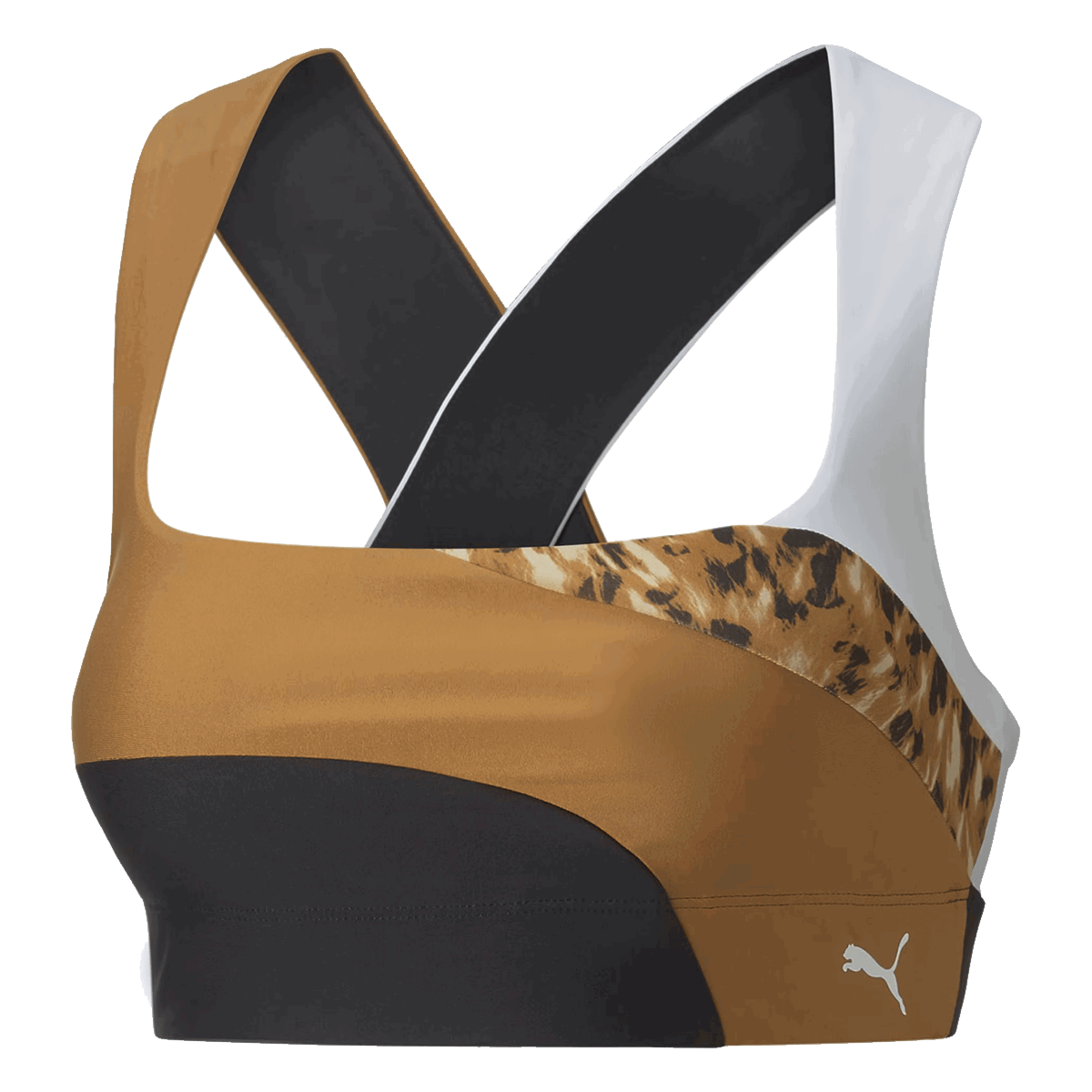 Podprsenka Puma Safari Glam Mid Impact Sports Bra Hnedá | 522240-51, 0