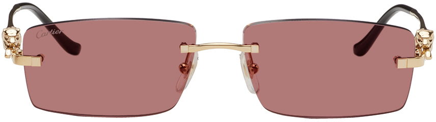 Slnečné okuliare Cartier Rectangular Sunglasses Ružová | CT0430S-009, 0