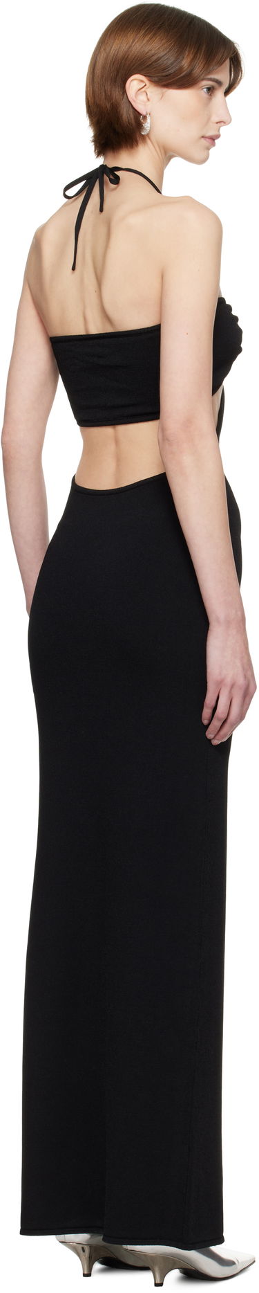 Šaty Coperni Coperni Knitted Halter Maxi Dress Čierna | COPML135Y3010, 2