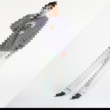 Mikina BAPE Garment Dye College Relaxed Fit Crewneck Sweatshirt Šedá | 001SWL801308MCHA, 3