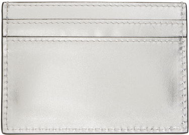 Peňaženka Moschino Lettering Logo Foiled Card Holder Metalická | 8131 8011 A1600, 1