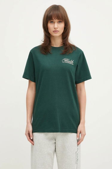 Tričko Sporty & Rich Sporty & Rich Health Script T-Shirt Zelené | TO043511078GR10, 1