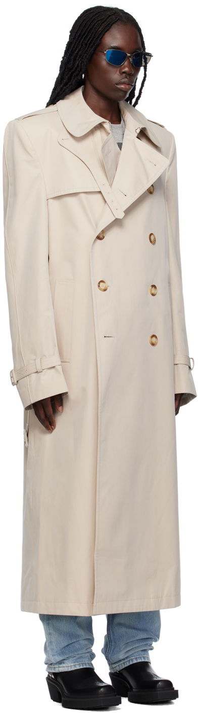 Trenčkot VETEMENTS VTMNTS Tailored Trench Coat Béžová | VL18CO300W, 1