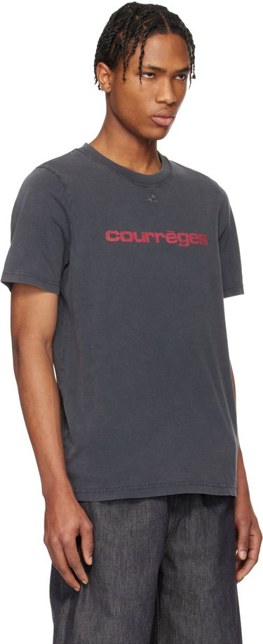 Tričko Courrèges Courrèges 'AC' Printed Stone T-Shirt Šedá | 125JTS008JS0109, 1