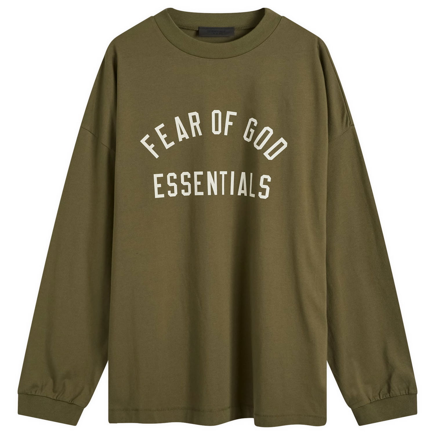 Tričko Fear of God Essentials Long Sleeve T-Shirt Zelené | 125BT244205F, 0