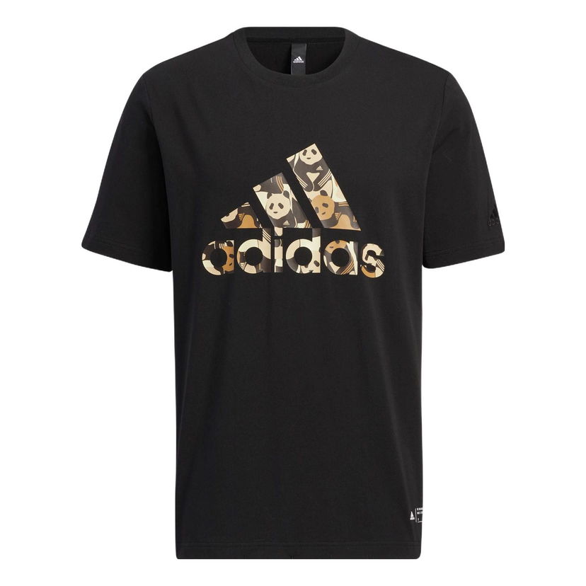 Tričko adidas Originals Panda Print Logo T-Shirt Čierna | HS4396