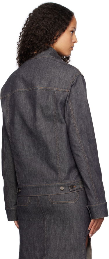 Bunda Courrèges Motorcycle Denim Jacket Modrá | 424DBL217DE0035, 2